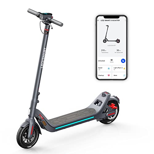 LEQISMART Elektroroller, 40KM Reichweite, 350W Motor, 9 Zoll Reifen, APP, 10,4 Ah, E-Scooter gutes Geschenk für Erwachsene und Jugendliche von LEQISMART