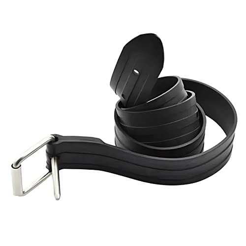 Gummi-Gewichtsgürtel mit Edelstahl-Schnalle, verstellbarer Schnorchelgewichtsgürtel, Freitauchausrüstung, verstellbarer Gummigürtel von LERONO