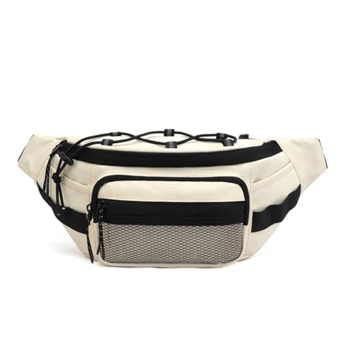 LERONO Taschen für Damen, Herren, Hüfttasche, multifunktionale Brusttasche mit verstellbarem Riemen, lässige Hüfttasche, Gürteltasche für Reisen, Wandern, khaki von LERONO