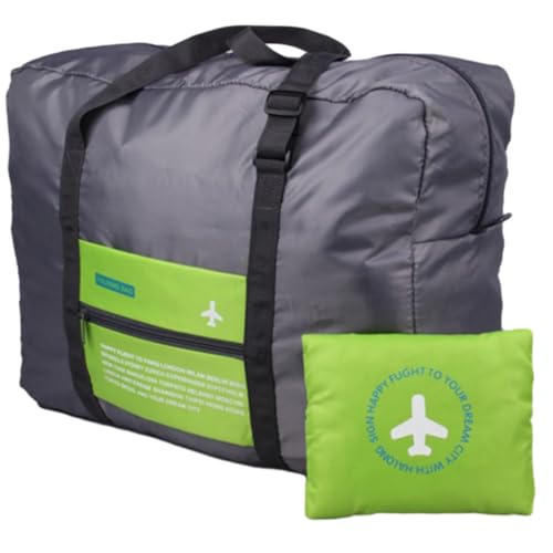 LERONO Taschen für Damen, Reiseverpackungswürfel, leicht, Nylon, Toilettenartikel, Organizer, perfekt für die Organisation von Kleidung, grün von LERONO