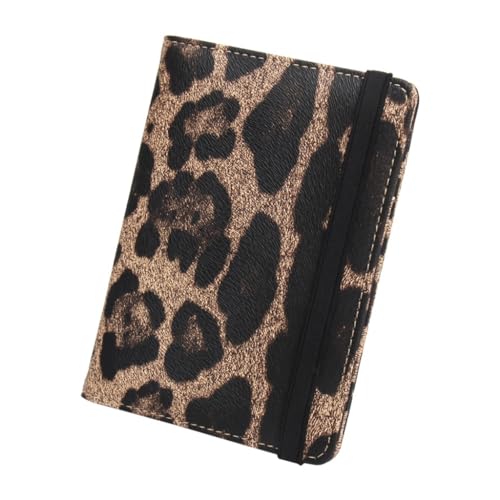 LERONO Taschen für Damen, leicht, blockierend, Leopardenmuster, PU-Kartenhalter, bleibt modisch und sichert gleichzeitig Ihre Reisedokumente, Farbe: 37 von LERONO