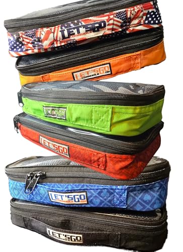 Cornhole Bags Beutel, klein, 6 Stück, kompatibel mit Zuca Rollkoffern, jede Hülle hält 4 Regulierungen, offizielle Größe, Sitzsack-Wurfausrüstung, Profi-Spieler, strapazierfähig, fachmännische von LETS GO CORNHOLE