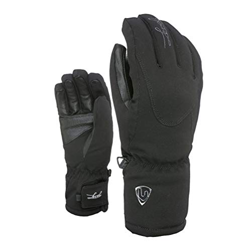 Level Damen Apline Handschuhe, Black, 7,5/SM von Level