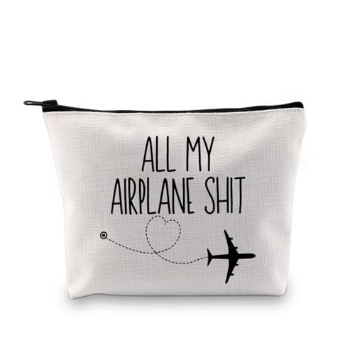 All My Airplane Sh*t Zubehörtasche für Reisende, Make-up-Tasche, Ladegerät, Tasche, Flugbegleiter, Kosmetiktasche, Flugzeug Scheiße Ku, modisch von LEVLO