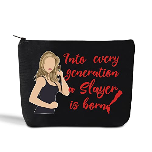 LEVLO Buffy Kosmetiktasche, Vampir-Film-inspiriert, Geschenk für jede Generation, ein Slayer ist geboren, Make-up-Tasche mit Reißverschluss für Frauen und Mädchen, In jede Generation, Kosmetiktasche von LEVLO