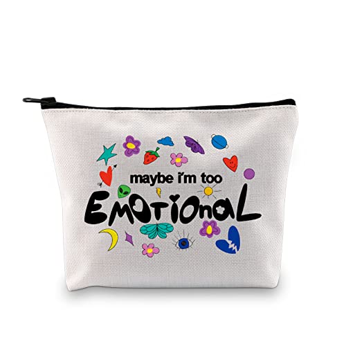 Make-up-Tasche für Sänger, Popkultur, Hip-Hop-Geschenk, Musikliebhaber, Sänger-Fans, Maybe I'm Too Emotional Ku, modisch von LEVLO