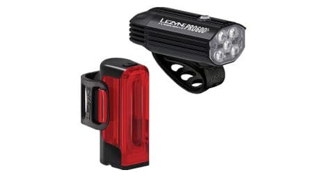 lezyne fusion drive pro 600    strip drive 300  paar fahrradlampen schwarz von LEZYNE