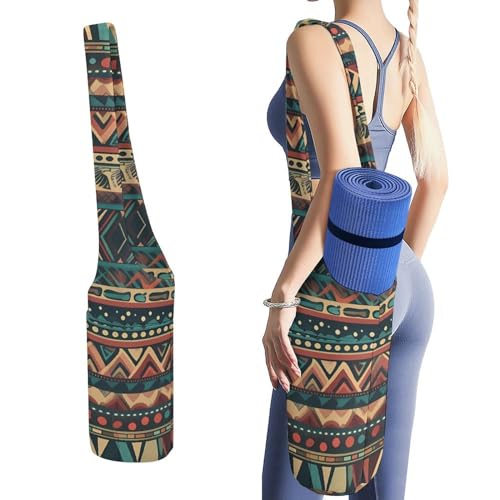 LFDSYEOQ Yogamatten-Tasche, lange Aufbewahrungstasche mit Taschen, für mehr Yoga-Zubehör, passend für die meisten Matten. von LFDSYEOQ