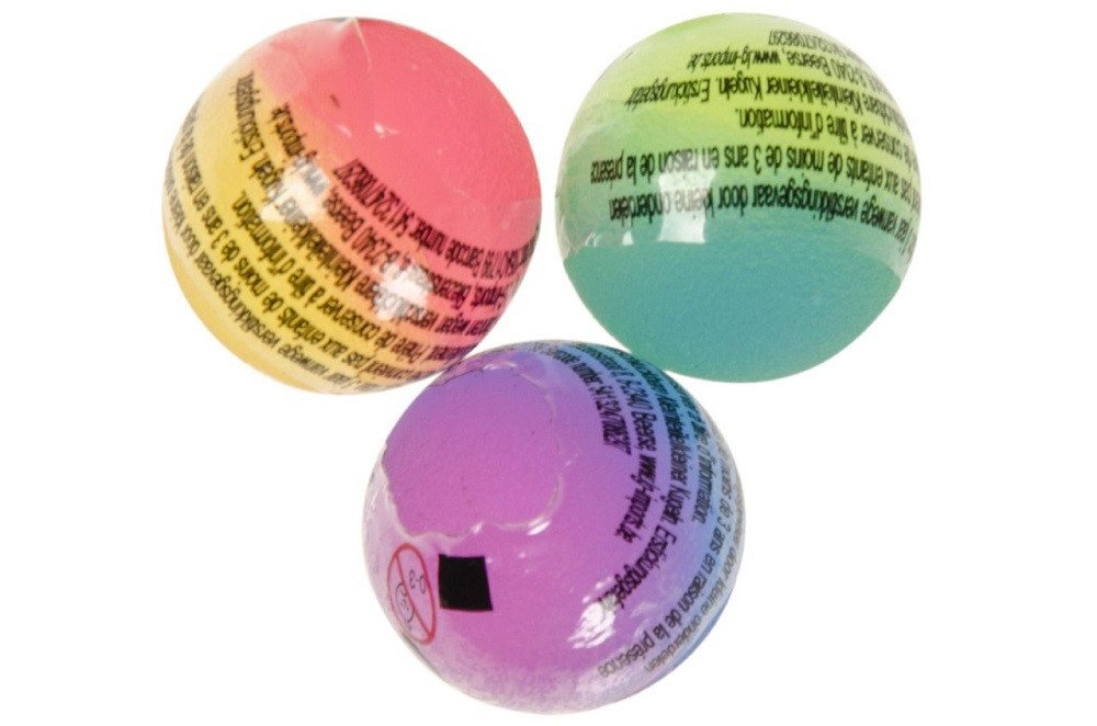 LG Designs Flummi Ball Mix Gummiball Dopsball Neon Frosted ca 25cm, Mitbringsel, Beutetaschenfüller, Mitgebsel von LG Designs
