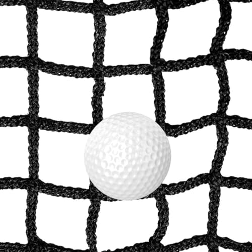 Schwarzes Golf-Sport-Absperrnetz, Robustes Nylonnetz Für Hinterhof-Zaunsportarten, Knotenloses Sicherheitsnetz, Schutznetz Für Balkon- Und Terrassengeländer(Size:0.5Mx10M(1.64FTx33FT),Color:Schwarz) von LGLFDJ
