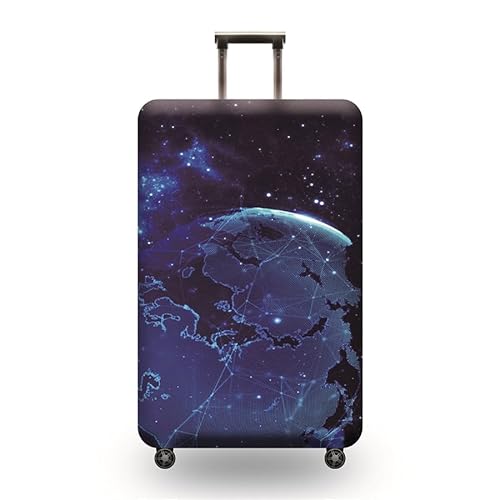 LGVXSRTYU Kofferabdeckung Gepäckabdeckung Elastisch Kofferhülle Kofferschutzhülle mit Reißveschluss Fit S（18-21in） Erde von LGVXSRTYU