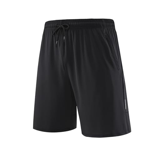 LHEZXS Herren Shorts Schnelltrocknende Sport-Shorts Für Männer Mit Reflektierenden Streifen Für Das Training Von Eisseide Atmungsaktiven Shorts-A-3Xl von LHEZXS