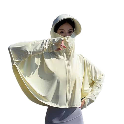 LHEZXS Sonnenschutzjacke Frauen Sommer Atmungsaktiv-R- XL (65-80 Kg) von LHEZXS