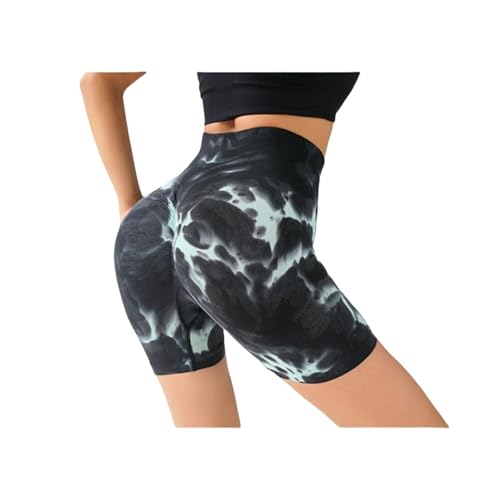 LHEZXS Yoga-Shorts Fitness Dreipunkt-Yogahosen-Hosen Im Freien In Hüftleben Hoher Tummelkontrollshorts Für Frauen-Bg-M von LHEZXS