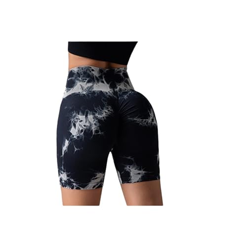 LHEZXS Yoga-Shorts Fitness Dreipunkt-Yogahosen-Hosen Im Freien In Hüftleben Hoher Tummelkontrollshorts Für Frauen-Ct-L von LHEZXS