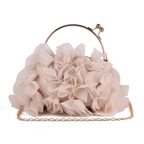 LHHMZ Clutch Bag mit Blumenmuster für Frauen Elegance Flower Abendtasche Hochzeitstasche Party Prom Handtaschen von LHHMZ