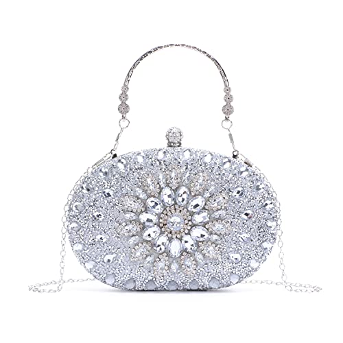 LHHMZ Strass Abend Handtasche für Frauen Funkelnder Diamant Einkaufstasche für Hochzeitsfeier von LHHMZ