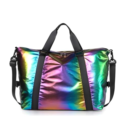 Reisetasche Reisetasche, große Damentasche, Handtaschen, Reine Farbe, Umhängetasche, Umhängetasche, lässige Yoga-Tasche (Color : Multicolor) von LHSJYG
