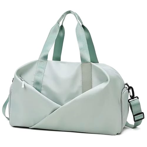 Reisetasche Robuste, reißfeste, wasserdichte Sport-Reisetasche, Turnbeutel mit Nasstasche und Schuhfach for Damen (Color : Green) von LHSJYG