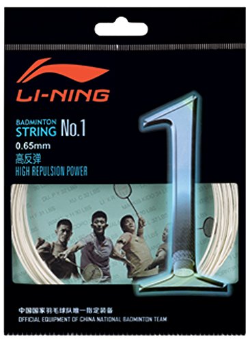 LI-NING No.1-10 M Set Weiß - Badmintonsaite, Badmintonstring von LI-NING
