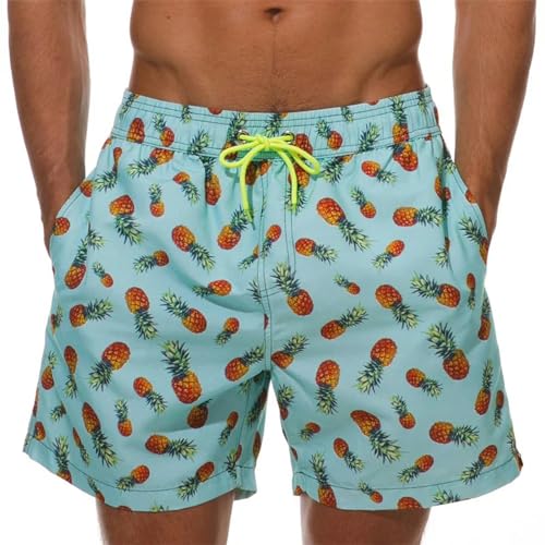 LIANDUN Shorts Herren Ananashorts Für Männer Drucken Früchte Surfen Shorts Schnell Trocken Schwimmbad Louse Street Short Hosen-k-130 (7t-8t) von LIANDUN