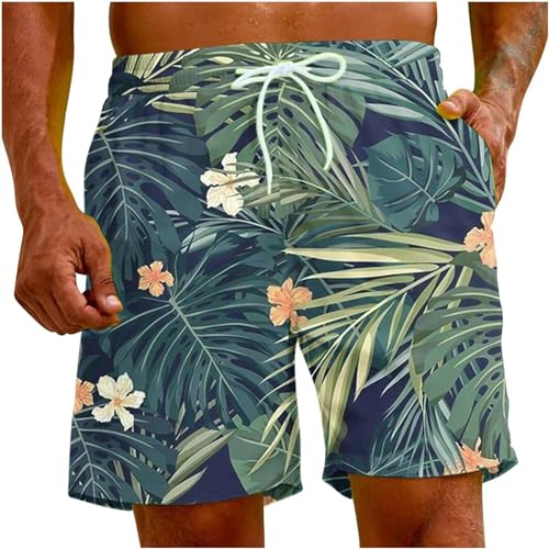 LIANDUN Shorts Herren Sommer Mode Herren Beach Shorts Kokosnussbaumdruck Hawaii Holiday Party Lässig-f-100 (4t) von LIANDUN