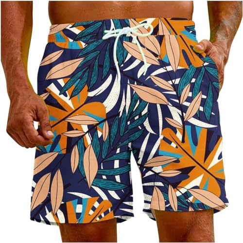 LIANDUN Shorts Herren Sommer Mode Herren Beach Shorts Kokosnussbaumdruck Hawaii Holiday Party Lässig-l-XXS von LIANDUN