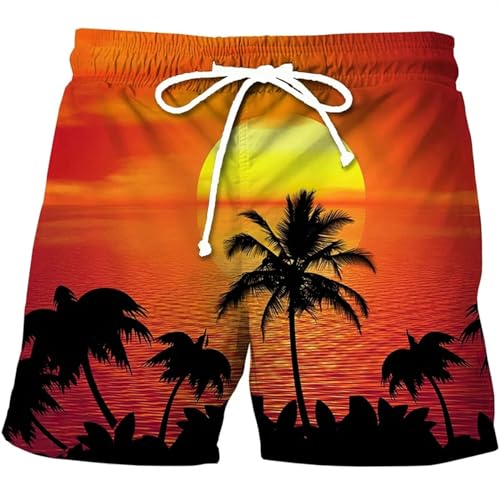 LIANDUN Shorts Herren Strandshorts Männer Lässig Tropische Tafel Shorts Gedruckt Badeanzug Fashion Holiday Surf Swim Trunks-b-140 (9t-10t) von LIANDUN
