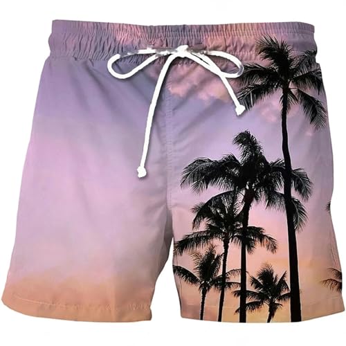 LIANDUN Shorts Herren Strandshorts Männer Lässig Tropische Tafel Shorts Gedruckt Badeanzug Fashion Holiday Surf Swim Trunks-e-100 (4t) von LIANDUN