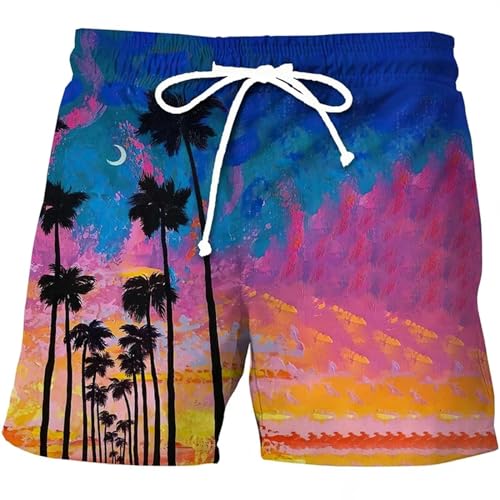 LIANDUN Shorts Herren Strandshorts Männer Lässig Tropische Tafel Shorts Gedruckt Badeanzug Fashion Holiday Surf Swim Trunks-l-110 (5t) von LIANDUN