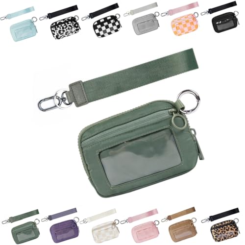 LIBIQI Iris Wallet 2nd Gen, Damen Brieftasche, Nylon, Verde, 5,4 x 3,5 Zoll, 3 Fächer, Reißverschluss, Frauen von LIBIQI