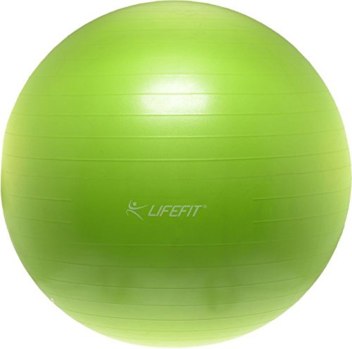 Lifefit Unisex Adult Balance Gym Ball Anti-Burst, Grün, 65 cm von LIFEFIT