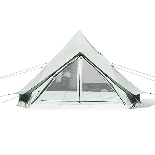 Pyramid Canvas Zelt, Familiencampingzelt, tragbares Zelt wasserdicht Winddicht für Camping Wandern Bergsteigen von LIFENGFF