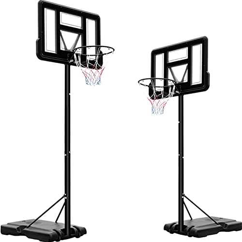 LIFERUN Basketballkorb Outdoor, Verstellbare Korbhöhe von 230 bis 304 cm, Basketballständer mit 110x75cm Rückwand, für Kinder Jugendliche Erwachsene Verwendung in Hinterhöfen, Gärten, Garagen von LIFERUN