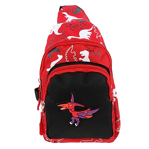 LIFKOME 1 Stück Kinder Dinosaurier Gürteltasche Kindertasche Brusttasche Schöne Hüfttasche Cartoon Kindertasche Umhängetasche von LIFKOME