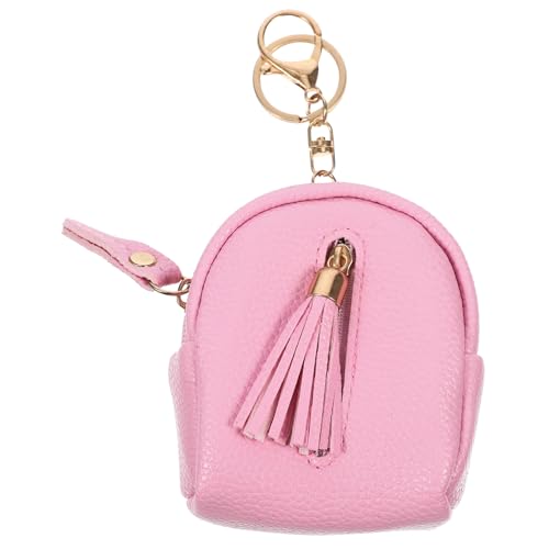 LIFKOME 1 Stück Schlüssel Reißverschlusstasche Schlüsselanhänger Tasche Elegante Kleingeldtasche Praktische Kleingeldtasche Tragbare Münztasche Tragbarer Mini Rucksack Hübsche von LIFKOME