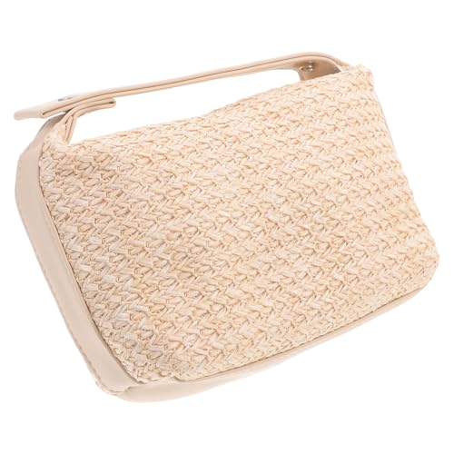 LIFKOME Große Reise Waschbeutel mit Viel Stauraum PP Gras Material Leichte Kosmetiktasche für Damen Praktisch und Langlebig mit Robustem Reißverschluss Tragbar für Make Up und von LIFKOME