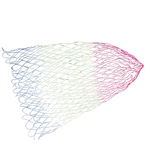 Faltbares Fischernetz, zusammenklappbar, Nylon, Ersatznetz, stabiles Netz, Outdoor-Angelzubehör, faltbares Nylon-Landungskescher von LIGSLN