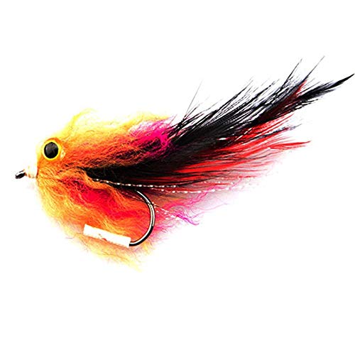 LIGUSTRUM 1 Stück/Beutel Neue Forelle Regenbogenforelle Lachs Streamer Fly für Fliegenfischen Fliegen Größe 4# Haken von LIGUSTRUM