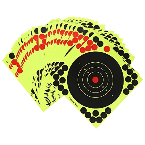 LIOOBO Splatterburst Targets Schießscheiben Leuchtend Gelb Stick Splatter Selbstklebend Zielscheiben Gelb Targets 25 Pcs von LIOOBO