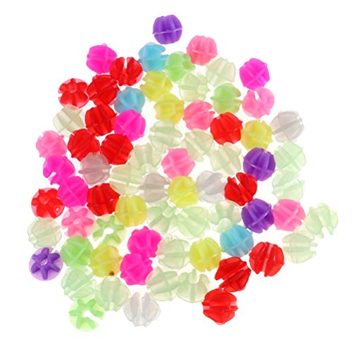 LIOOBO 36 Stücke Speichenperlen Speichenclips Speichenklicker im Dunkeln Leuchtend Kinderfahrrad Zubehör für Kinder Roller Speichen Dekoration von LIOOBO