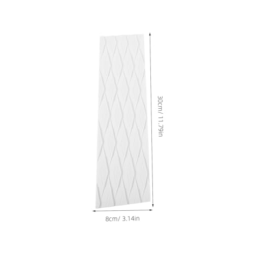 LIOOBO Eva Traction Pad Set mit Selbstklebender Rückseite rutschfeste Gerillte Oberfläche Antirutsch Surfboard Schutzmatte für Kajak Bootdeck und Wassersport Weiß von LIOOBO