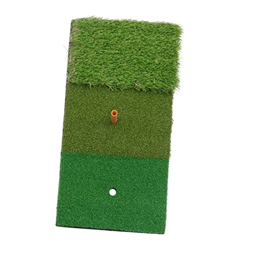 LIOOBO Golf-Übungsmatte Schlagmatte für Indoor-Outdoor-Golf-Trainingshilfen grün 3 Farben langes und kurzes Gras 30x60cm von LIOOBO
