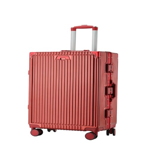 LIPPSYYDS Trolley-Koffer 20-Zoll-Trolley-Koffer for Männer Und Frauen, 24-Zoll-Geschenk-Trolley-Koffer, Business-Boarding-Koffer Reisekoffer (Color : Red, Size : 24in) von LIPPSYYDS