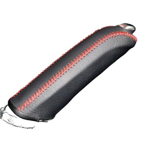Handbremse Abdeckung Autohandbremsabdeckungen Hülle Fit Verwendung for Peugeot 508 2011 Genauer Leder Auto Griff Handbremse SchutzhüLle ( Color : Red ) von LIUCHUCHU