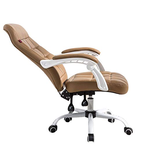 Ergonomischer Stuhl, Bürostuhl, Schreibtischstuhl aus Leder, Gaming-Stuhl, ergonomischer, verstellbarer Stuhl mit hoher Rückenlehne, drehbarer Chefsessel mit Kopfstütze und Lordosenstütze (Farbe: von LIUNJHUY