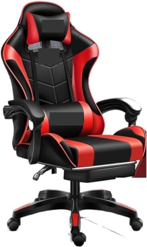 LIUNJHUY Chefsessel, Gaming-Stuhl, Leichter Bürostuhl, Gamer-Computerstuhl, ergonomischer Drehstuhl, Liegestuhl, Gamer-Stühle, Stuhl (Farbe: Rot) Interesting von LIUNJHUY