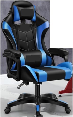LIUNJHUY Chefsessel, Relax-Stuhl, Schreibtischstuhl, Büromöbel, Chaiselongue, Gaming-Computersessel, Gamer, ergonomischer Stuhl (Farbe: Blau) Interesting von LIUNJHUY