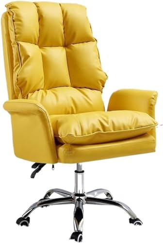 LIUNJHUY Chefsessel, Schreibtischstühle, Computerstuhl, Büromöbel, Chaiselongue, Gaming, Gamer, ergonomischer Sessel (Farbe: Gelb) Interesting von LIUNJHUY