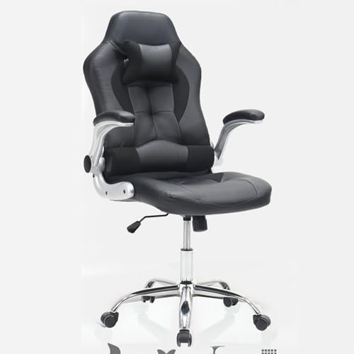 LIUNJHUY Gaming-Stuhl, ergonomischer Büro-Rennstuhl mit hoher Rückenlehne und Armlehne, Schreibtischstühle mit verstellbarem Kopfstützenkissen für das Heimbüro Interesting von LIUNJHUY